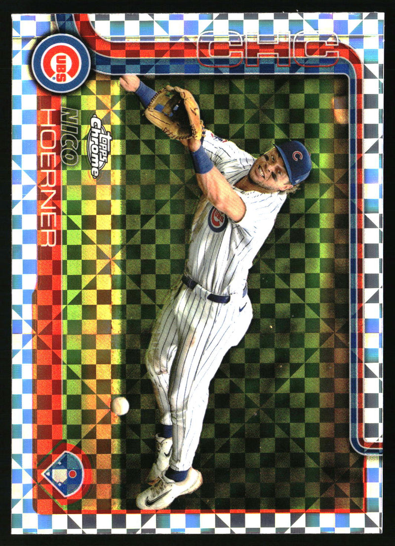 Nico Hoerner #107 2025 Topps Chrome X-Fractors