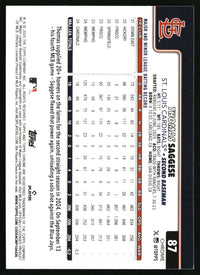 Thomas Saggese #87 2025 Topps Chrome X-Fractors