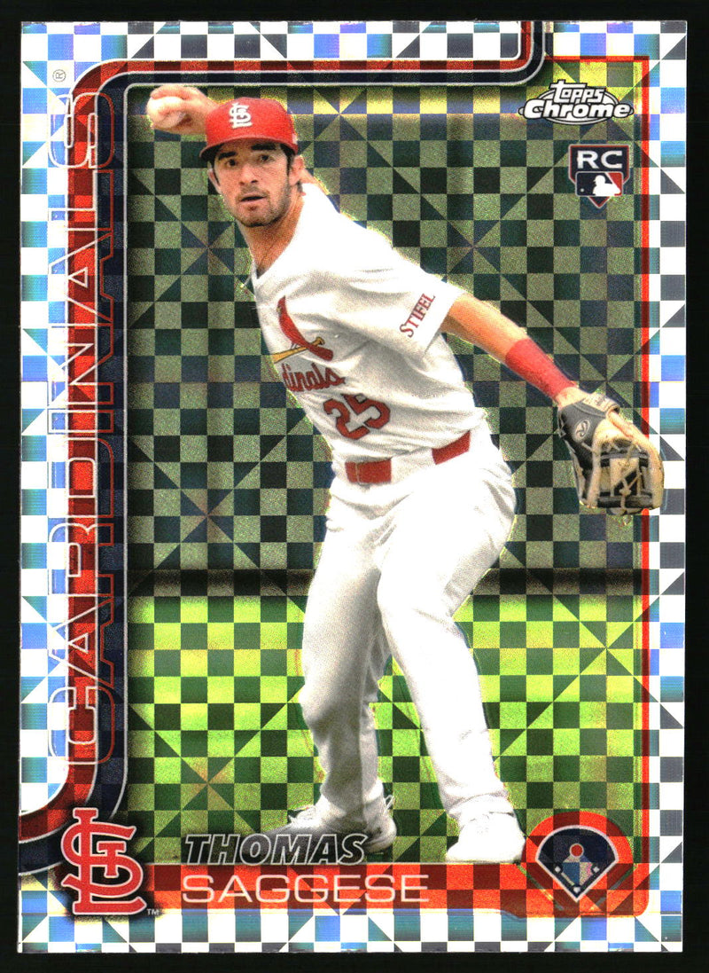 Thomas Saggese #87 2025 Topps Chrome X-Fractors