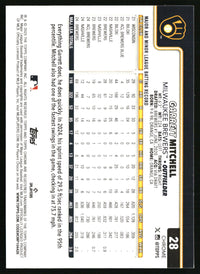Garrett Mitchell #28 2025 Topps Chrome X-Fractors