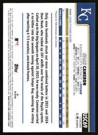 Noah Cameron #USC69 2025 Topps Chrome Update X-Fractors