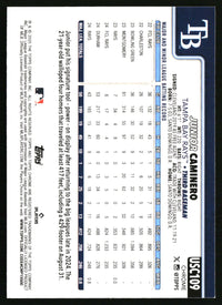Junior Caminero #USC109 2025 Topps Chrome Update X-Fractors