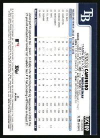 Junior Caminero #USC109 2025 Topps Chrome Update X-Fractors