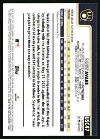 Drew Avans #USC47 2025 Topps Chrome Update X-Fractors