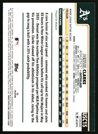 Denzel Clarke #USC15 2025 Topps Chrome Update X-Fractors