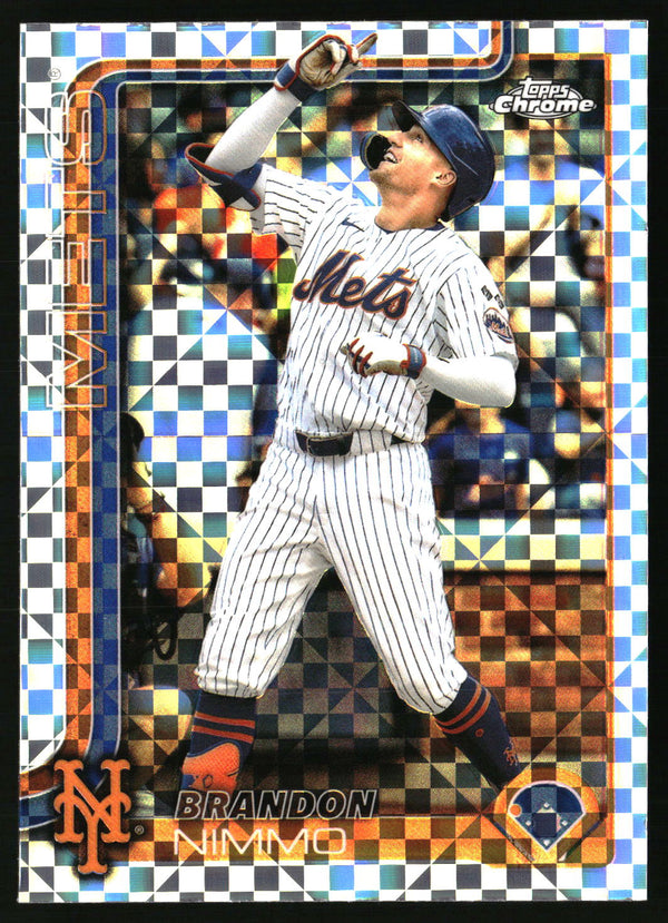 Brandon Nimmo #280 2025 Topps Chrome X-Fractors
