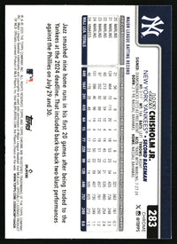 Jazz Chisholm Jr. #283 2025 Topps Chrome X-Fractors