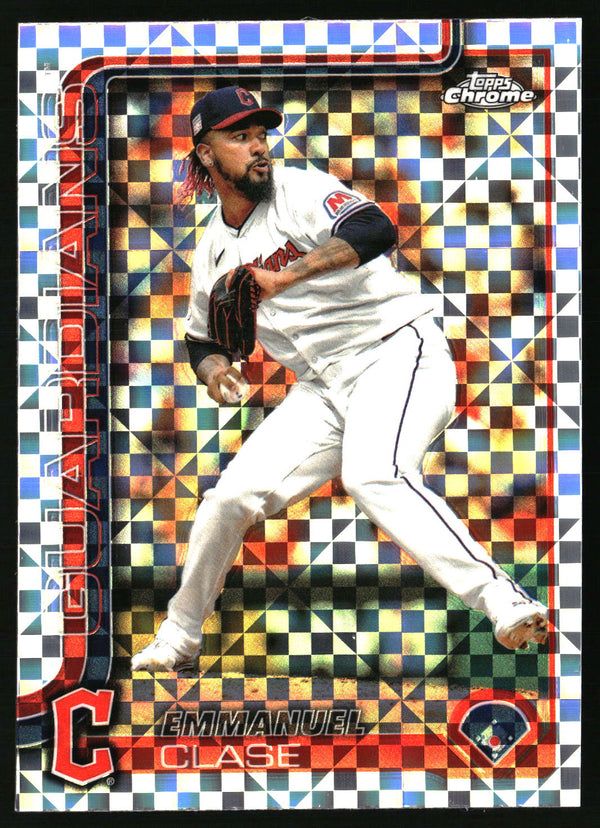 Emmanuel Clase #135 2025 Topps Chrome X-Fractors