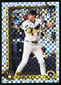 Christian Yelich #89 2025 Topps Chrome X-Fractors