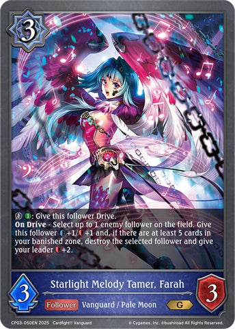 Starlight Melody Tamer, Farah (CP03-050EN) [Cardfight!! Vanguard]