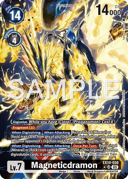Magneticdramon [EX10-036] (Alternate Art) [Sinister Order]