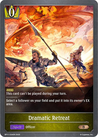 Dramatic Retreat (BP11-034EN) [Bullet of Fate]