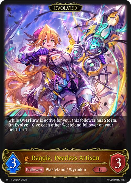 Reggie, Peerless Artisan (Evolved) (BP11-053EN) [Bullet of Fate]