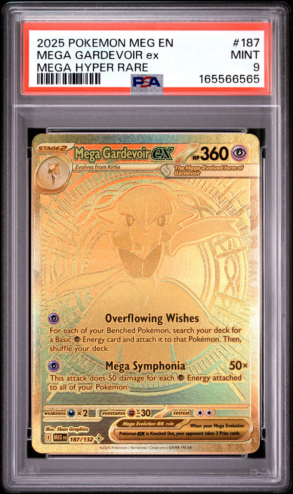 Mega Gardevoir Ex #187 2025 Pokemon Meg En-Mega Evolution PSA 9