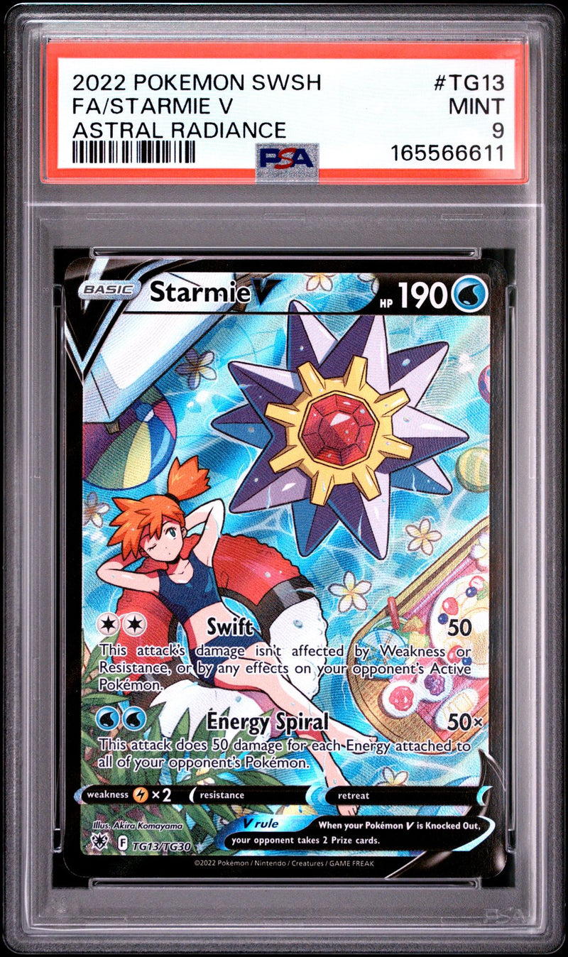 Starmie V #TG13 2022 Pokemon Sword & Shield Astral Radiance PSA 9