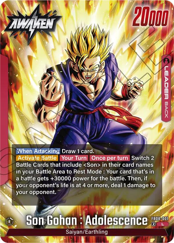 Son Gohan : Adolescence (FB08-001) [Saiyan's Pride]