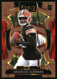 Shedeur Sanders #54 2025 Panini Select Copper Prizm Shock /899