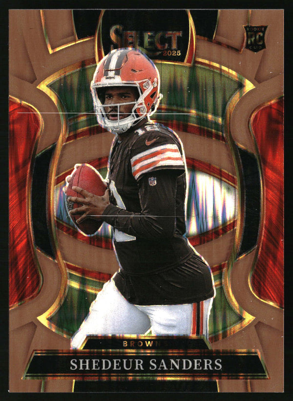 Shedeur Sanders #54 2025 Panini Select Copper Prizm Shock /899