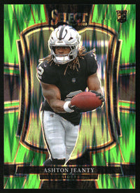 Ashton Jeanty #104 2025 Panini Select Neon Green Prizm Shock /699