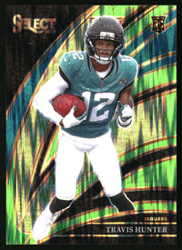 Travis Hunter #228 2025 Panini Select Neon Green Prizm Shock /699