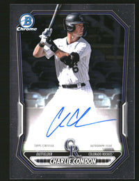 Charlie Condon #CPA-CC 2026 Bowman Chrome Prospect Autographs