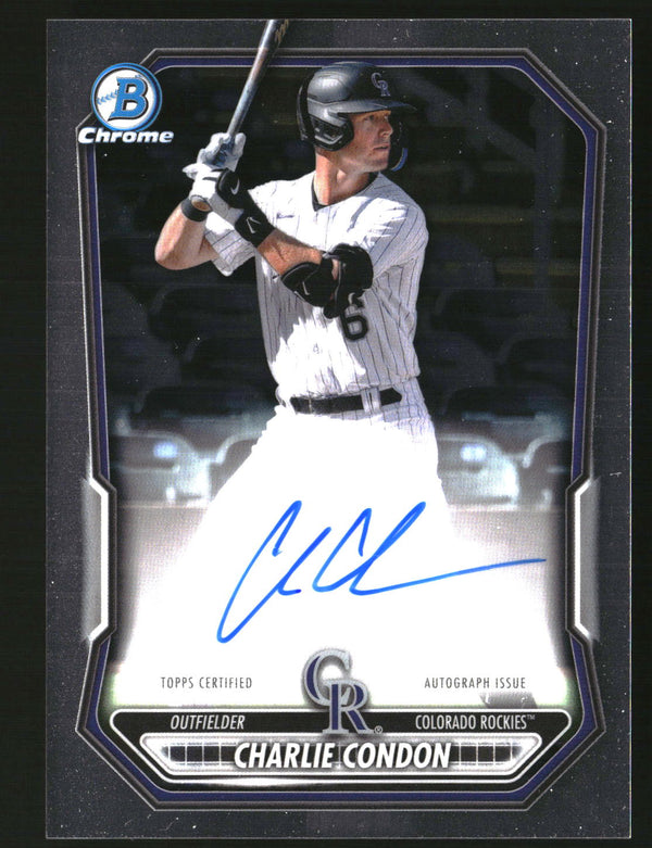 Charlie Condon #CPA-CC 2026 Bowman Chrome Prospect Autographs