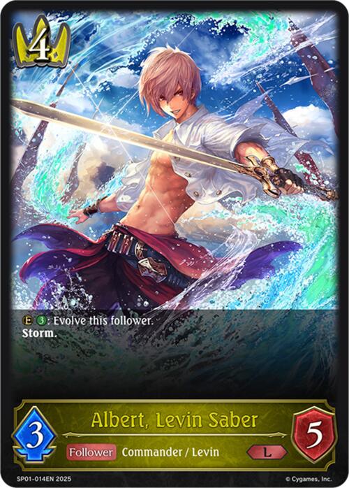 Albert, Levin Saber (SP01-014EN) [Seaside Memories]