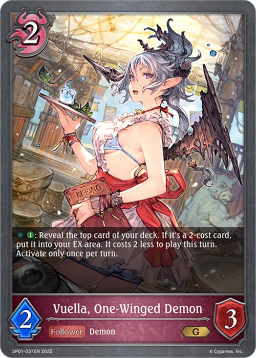 Vuella, One-Winged Demon (SP01-037EN) [Seaside Memories]