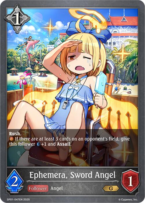 Ephemera, Sword Angel (SP01-047EN) [Seaside Memories]