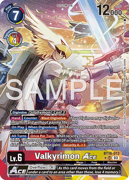 Valkyrimon ACE (Winner) [Hackers' Slumber Release Event Cards]