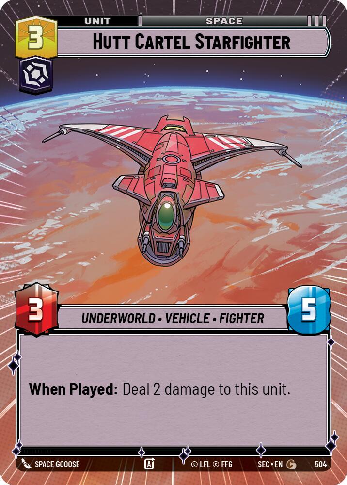 Hutt Cartel Starfighter (504) (Hyperspace) (504) [Secrets of Power]