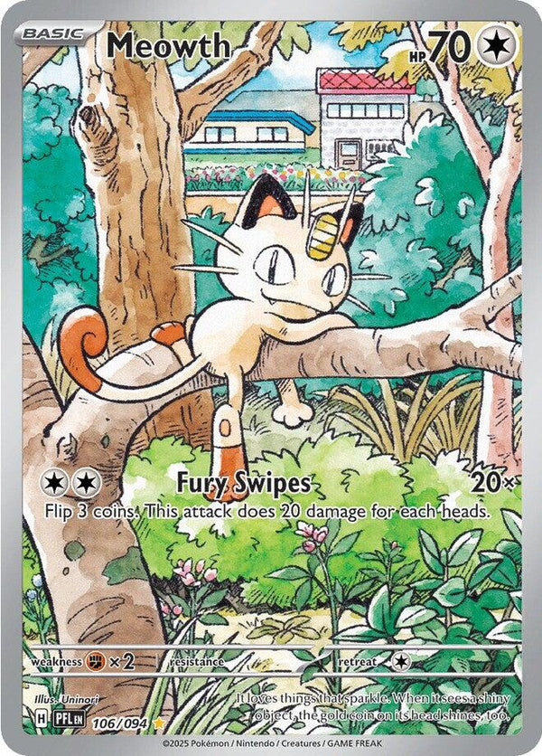 Meowth (106/094) [Mega Evolution: Phantasmal Flames]