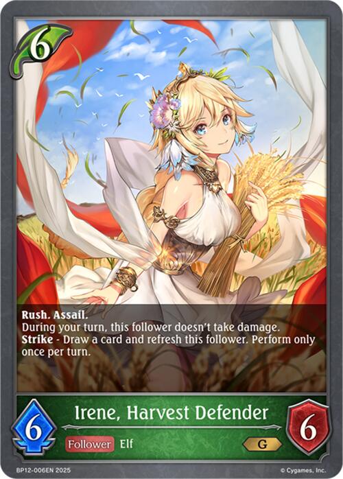 Irene, Harvest Defender (BP12-006EN) [Worldreaver's Descent]