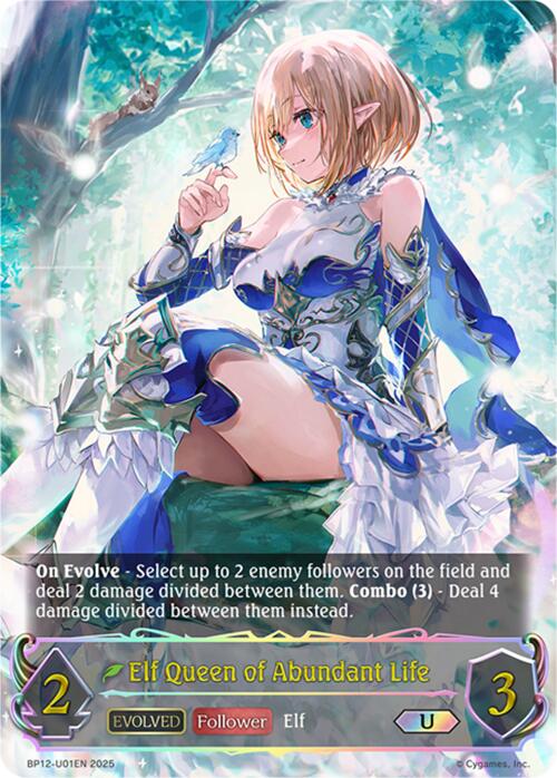 Elf Queen of Abundant Life (Evolved) (BP12-U01EN) [Worldreaver's Descent]