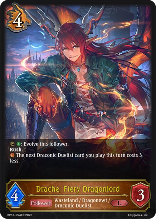 Drache, Fiery Dragonlord (BP13-054EN) [Dominion of Darkness]