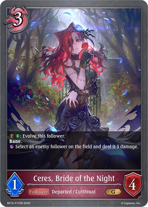 Ceres, Bride of the Night - P17 (Foil) (BP13-P17EN) [Dominion of Darkness]