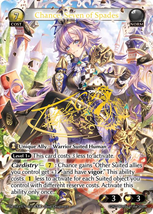Chance, Seven of Spades (CSR) (031) [Phantom Monarchs]