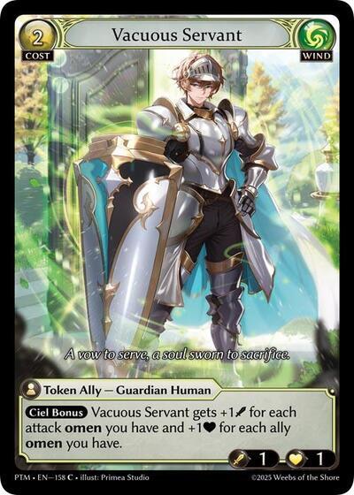 Vacuous Servant (Curio Foil) (158) [Phantom Monarchs]