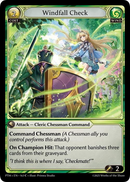 Windfall Check (Curio Foil) (163) [Phantom Monarchs]