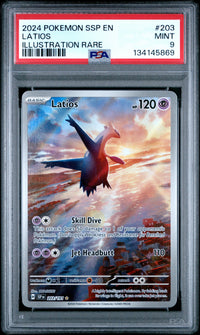 Latios #203 2024 Pokemon Ssp En-Surging Sparks PSA 9 Illustration Rare