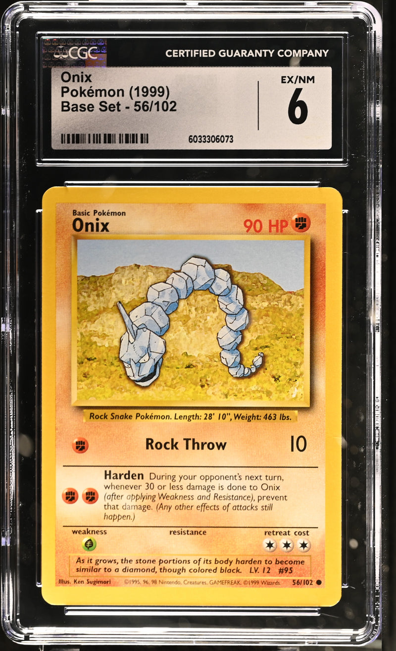 Onix #56/102 1999 Base Set CGC 6