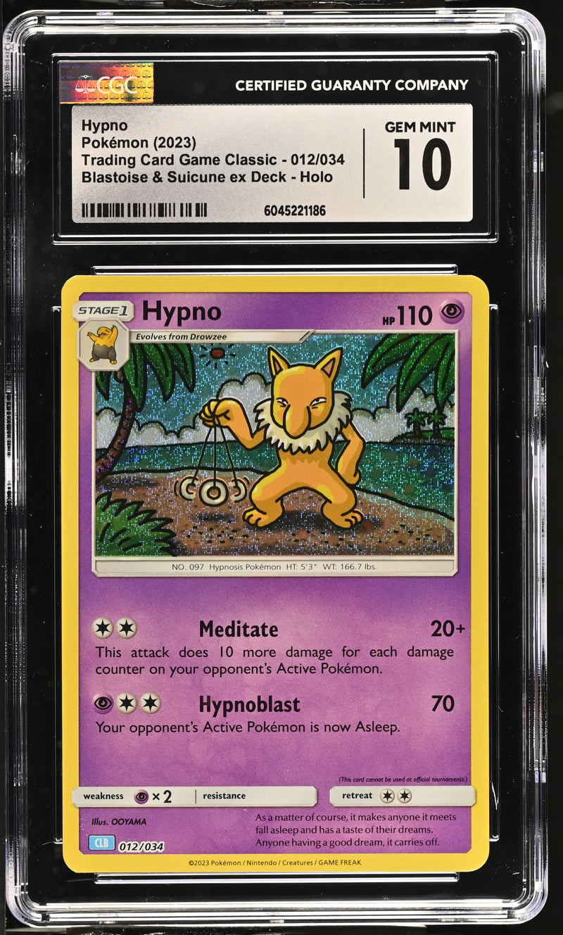 Hypno #012/034 2023 Trading Card Game Classic CGC 10