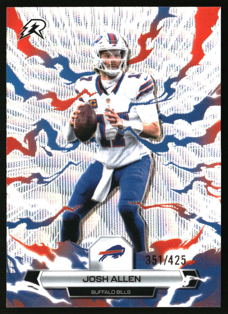 Josh Allen 2025 Topps Resurgence #10 Surge Refractor SN