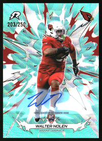 Walter Nolen 2025 Topps Resurgence #101 Signatures Aqua Surge Refractor SN, Auto