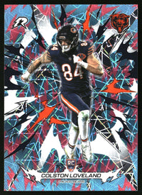 Colston Loveland 2025 Topps Resurgence #116 Sky Blue & Pink Shock Refractor