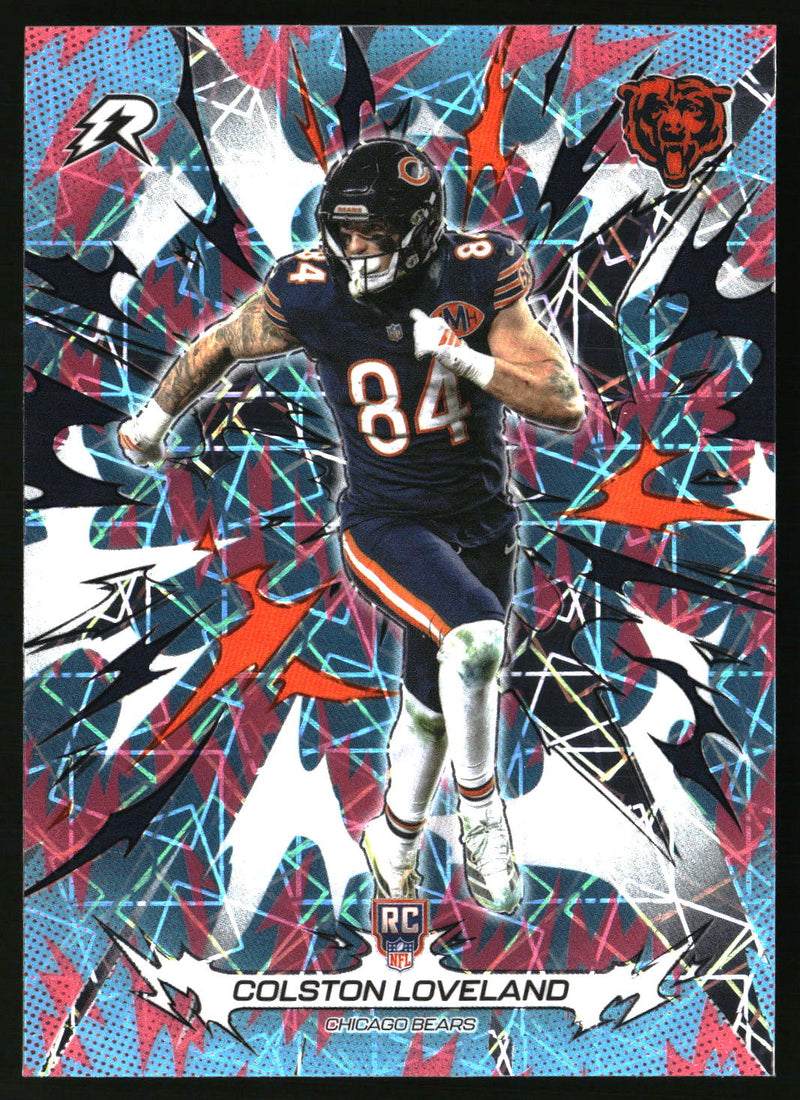 Colston Loveland 2025 Topps Resurgence #116 Sky Blue & Pink Shock Refractor