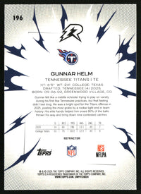 Gunnar Helm 2025 Topps Resurgence #196 Refractor