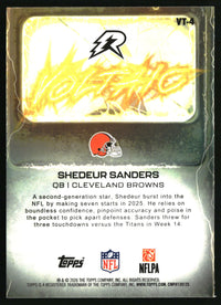 Shedeur Sanders 2025 Topps Resurgence #VT-4 Voltaic