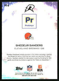Shedeur Sanders 2025 Topps Resurgence #PT-6 Protonyx