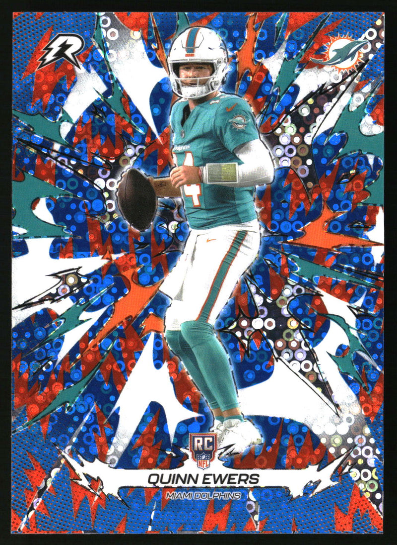 Quinn Ewers 2025 Topps Resurgence #155 Blue & Orange Spark Refractor Rookie